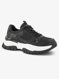 Oxmox Zwarte Chunky Sneaker-Dames Sneakers