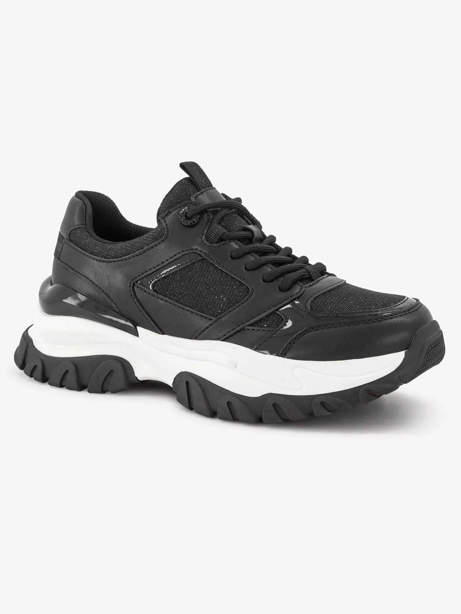 Oxmox Zwarte Chunky Sneaker-Dames Sneakers