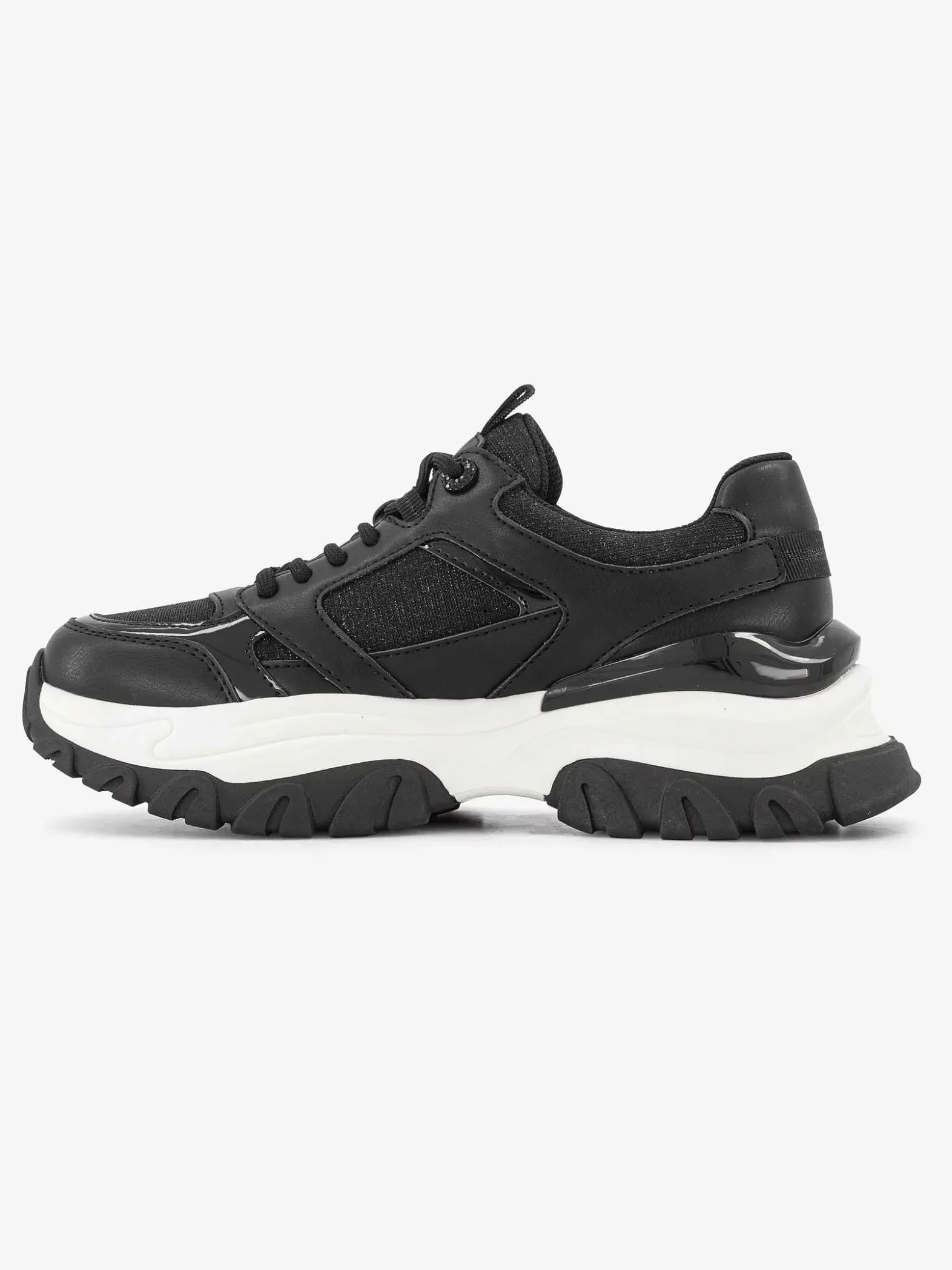 Oxmox Zwarte Chunky Sneaker-Dames Sneakers