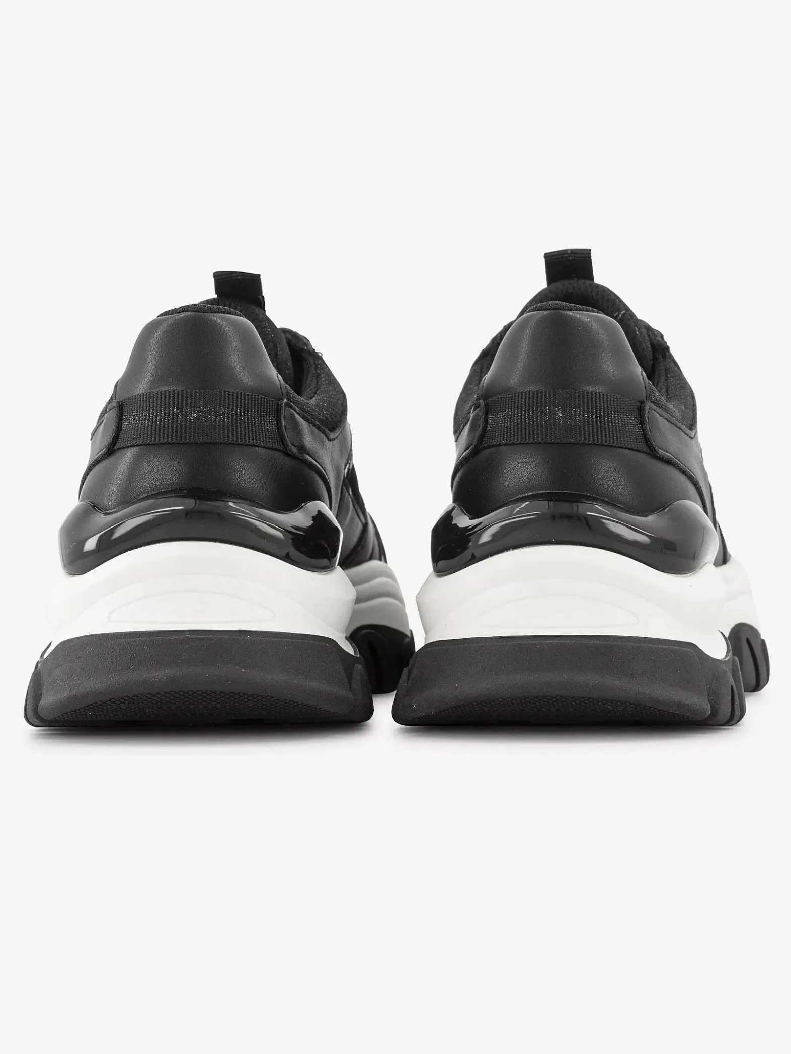 Oxmox Zwarte Chunky Sneaker-Dames Sneakers