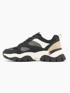 Oxmox Zwarte Chunky Sneaker-Dames Sneakers