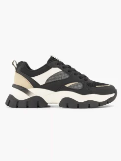Oxmox Zwarte Chunky Sneaker-Dames Sneakers