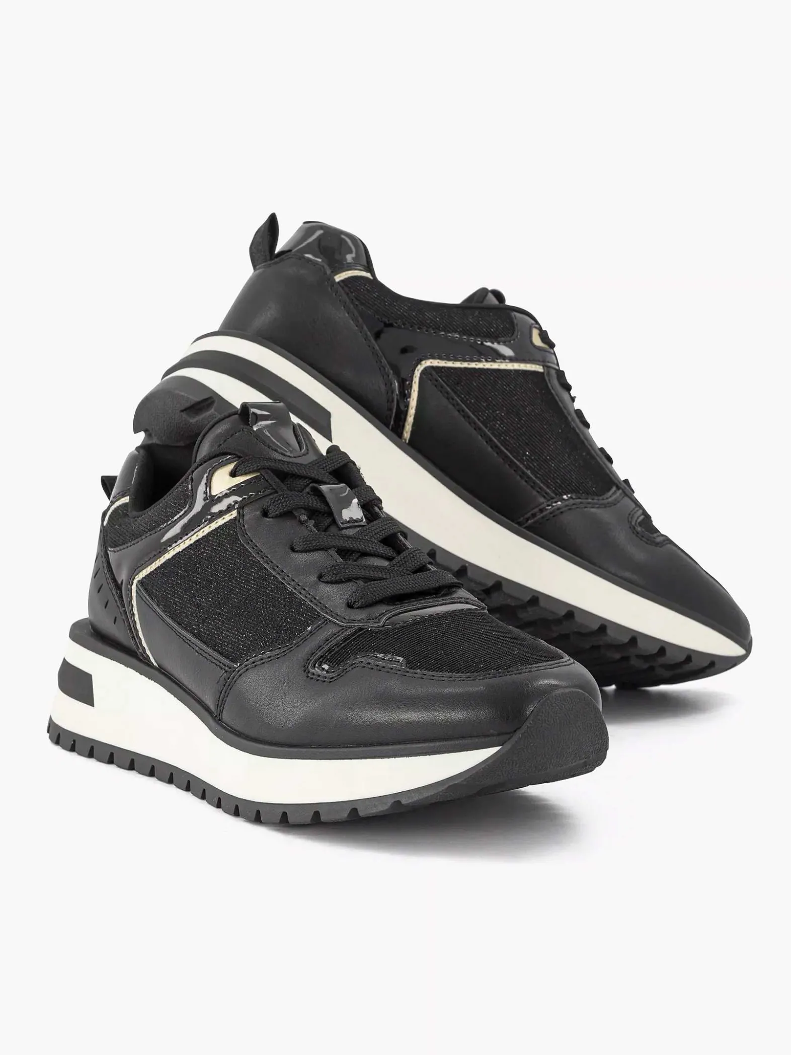 Graceland Zwarte Chunky Sneaker-Dames Sneakers