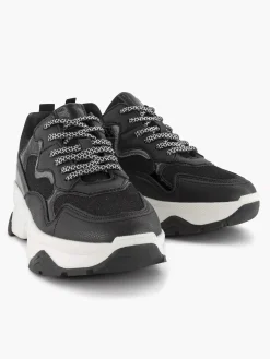 Oxmox Zwarte Chunky Sneaker-Dames Sneakers