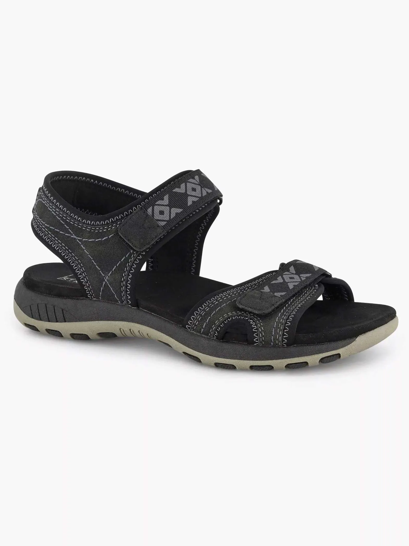 Easy Street Zwarte Comfort Sandaal-Dames Comfort Schoenen