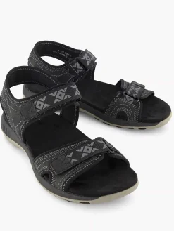 Easy Street Zwarte Comfort Sandaal-Dames Comfort Schoenen