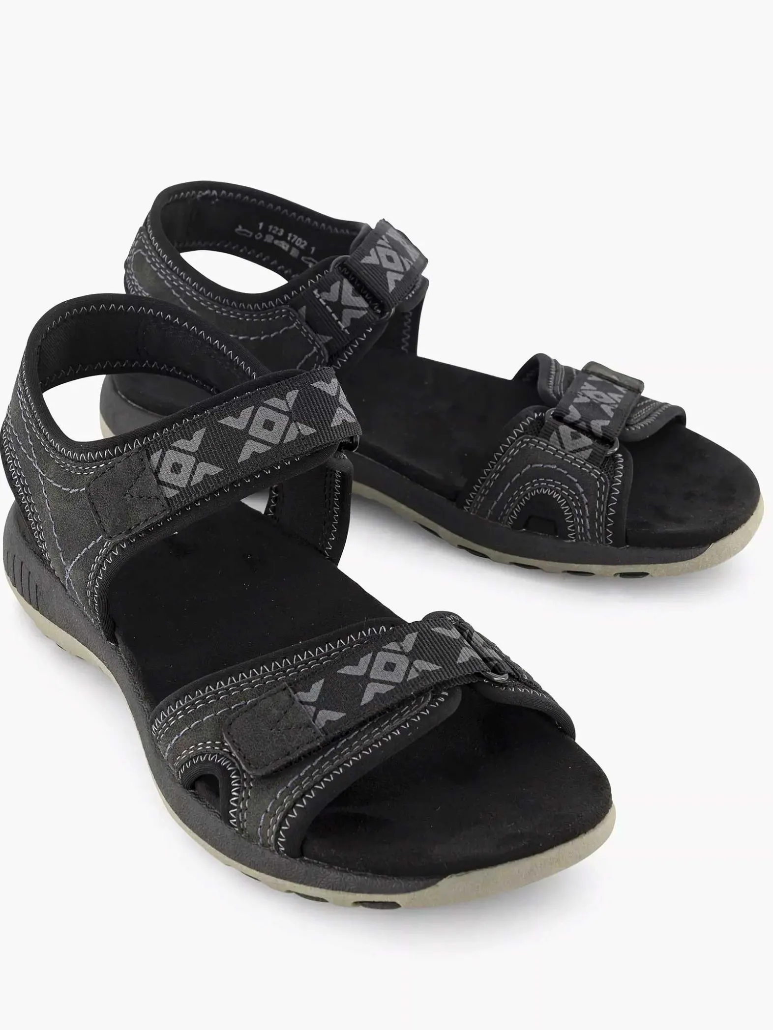 Easy Street Zwarte Comfort Sandaal-Dames Comfort Schoenen