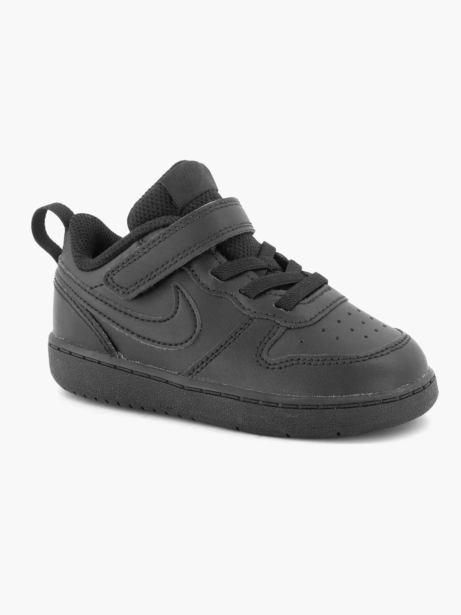 Nike Zwarte Court Borough Low-Kinderen Jongensschoenen