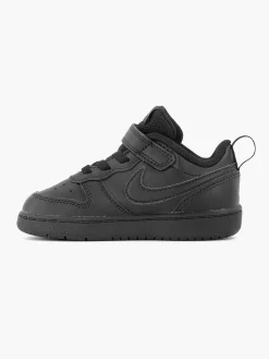Nike Zwarte Court Borough Low-Kinderen Jongensschoenen
