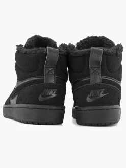 Nike Zwarte Court Borough Mid 2-Kinderen Jongensschoenen