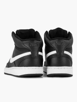 Nike Zwarte Court Vision Mid-Dames Sneakers