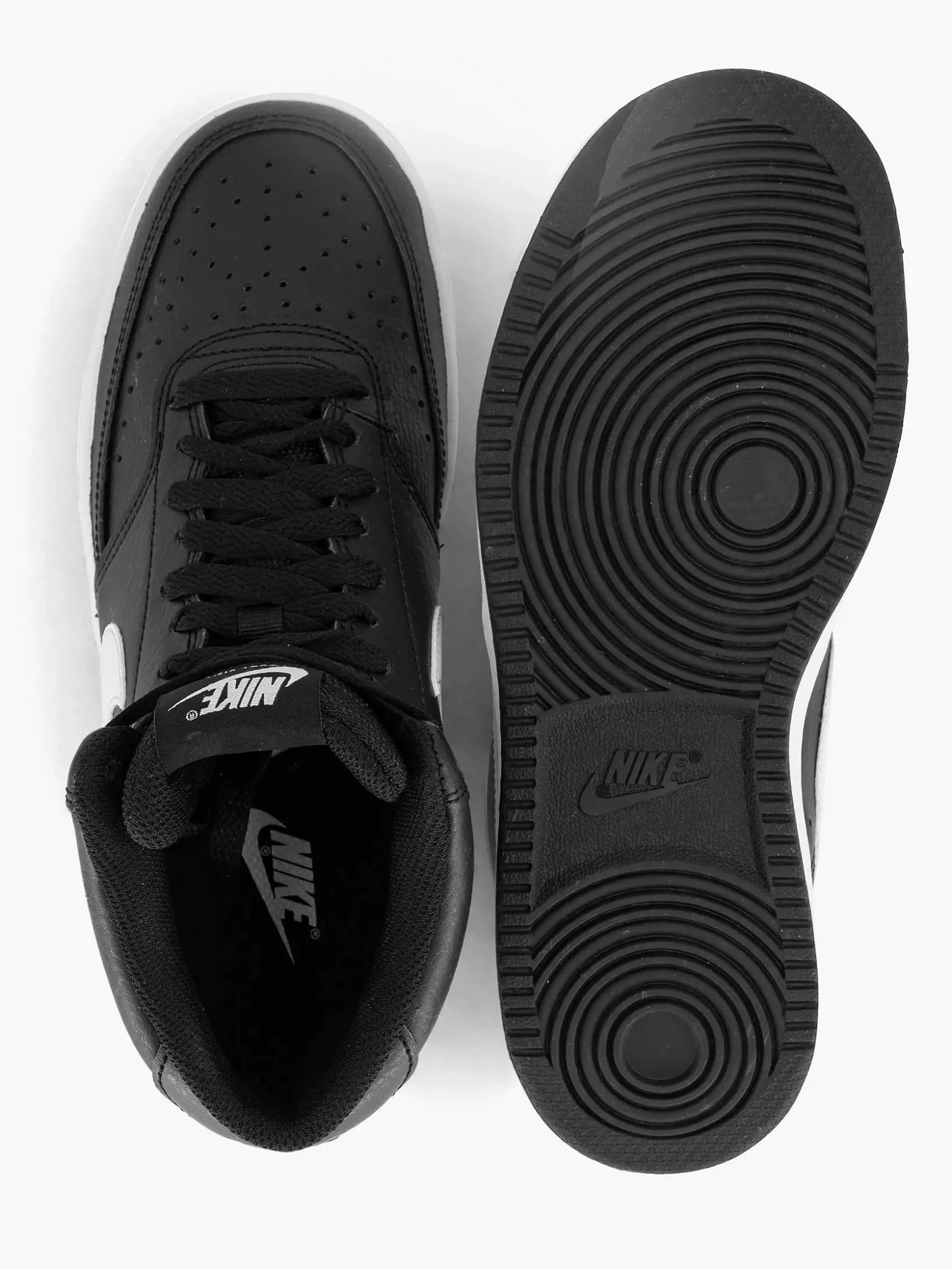 Nike Zwarte Court Vision Mid-Dames Sneakers
