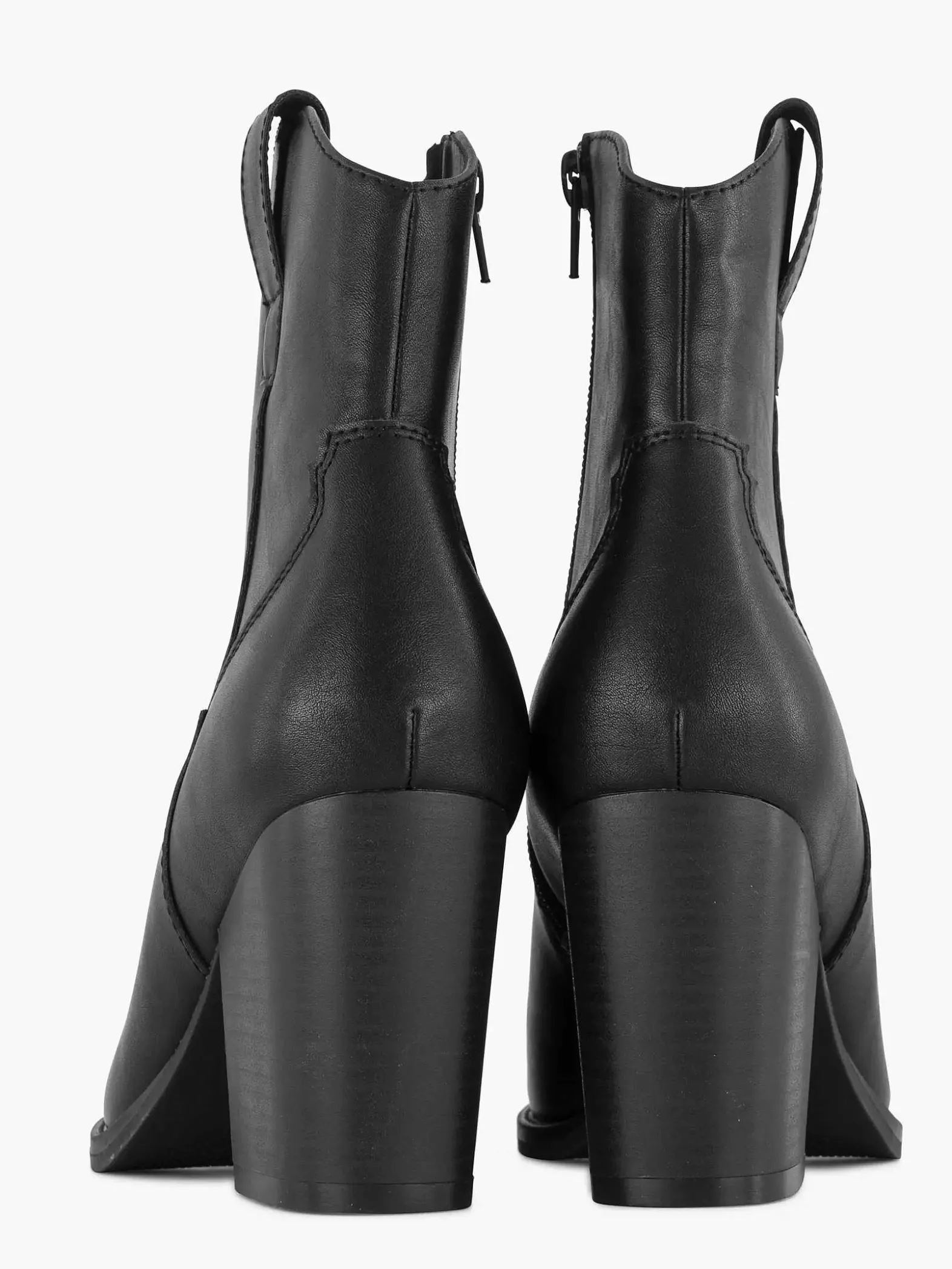 Graceland Zwarte Cowboy Laars Hak-Dames Enkellaarzen & Boots