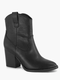 Graceland Zwarte Cowboy Laars Hak-Dames Enkellaarzen & Boots