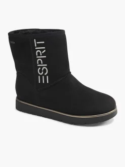 Esprit Zwarte Enkelboot Gevoerd-Dames Enkellaarzen & Boots