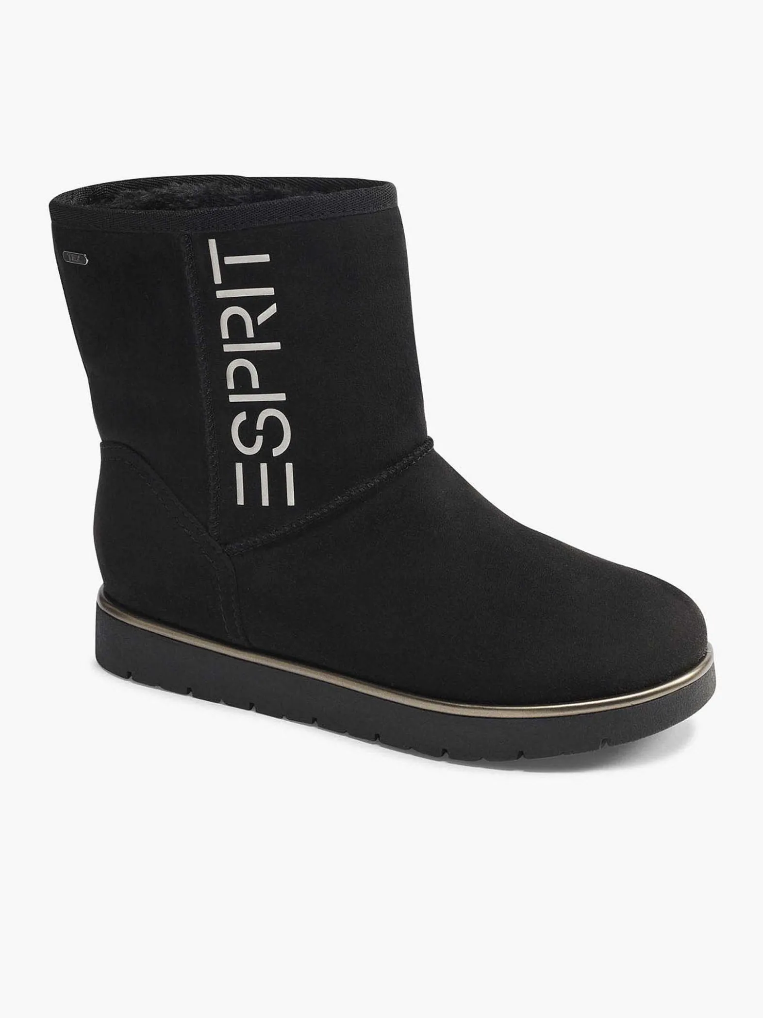 Esprit Zwarte Enkelboot Gevoerd-Dames Enkellaarzen & Boots