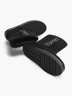 Esprit Zwarte Enkelboot Gevoerd-Dames Enkellaarzen & Boots