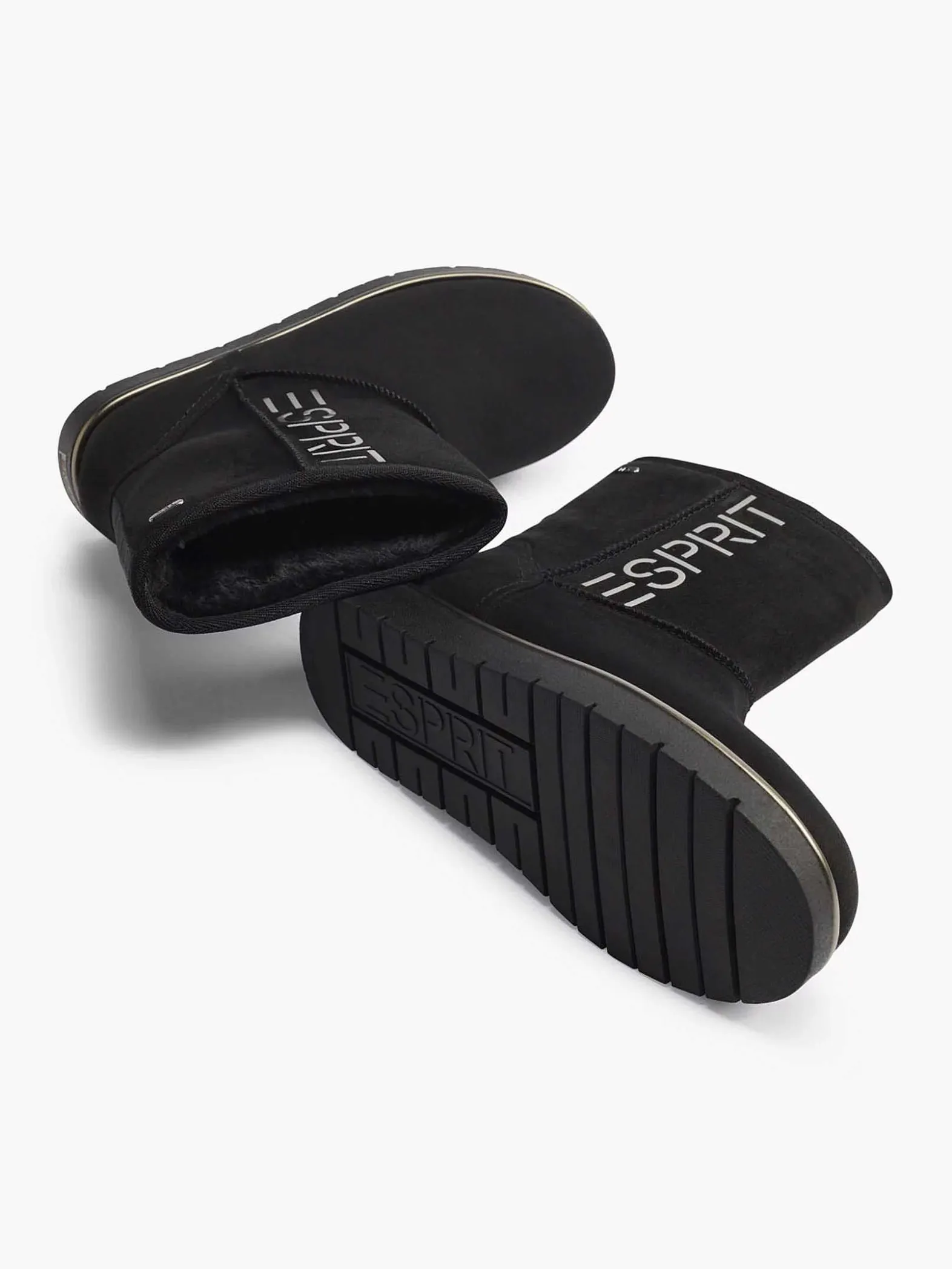 Esprit Zwarte Enkelboot Gevoerd-Dames Enkellaarzen & Boots