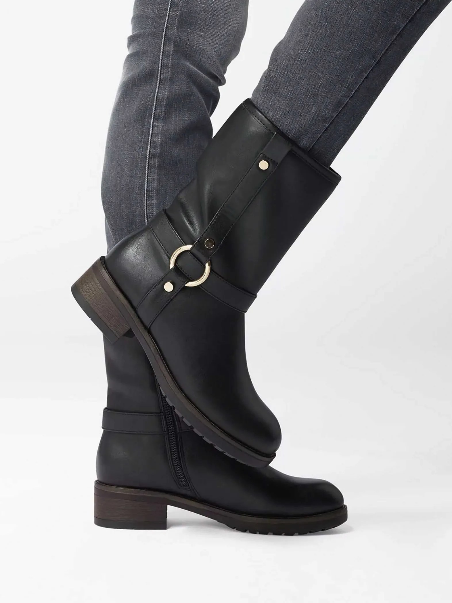 Graceland Zwarte Enkellaars-Dames Enkellaarzen & Boots