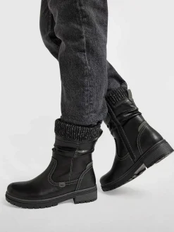 Easy Street Zwarte Enkellaars-Dames Enkellaarzen & Boots