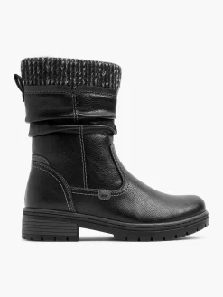 Easy Street Zwarte Enkellaars-Dames Enkellaarzen & Boots