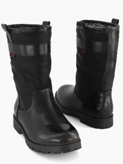 Landrover Zwarte Enkellaars Gevoerd-Dames Enkellaarzen & Boots