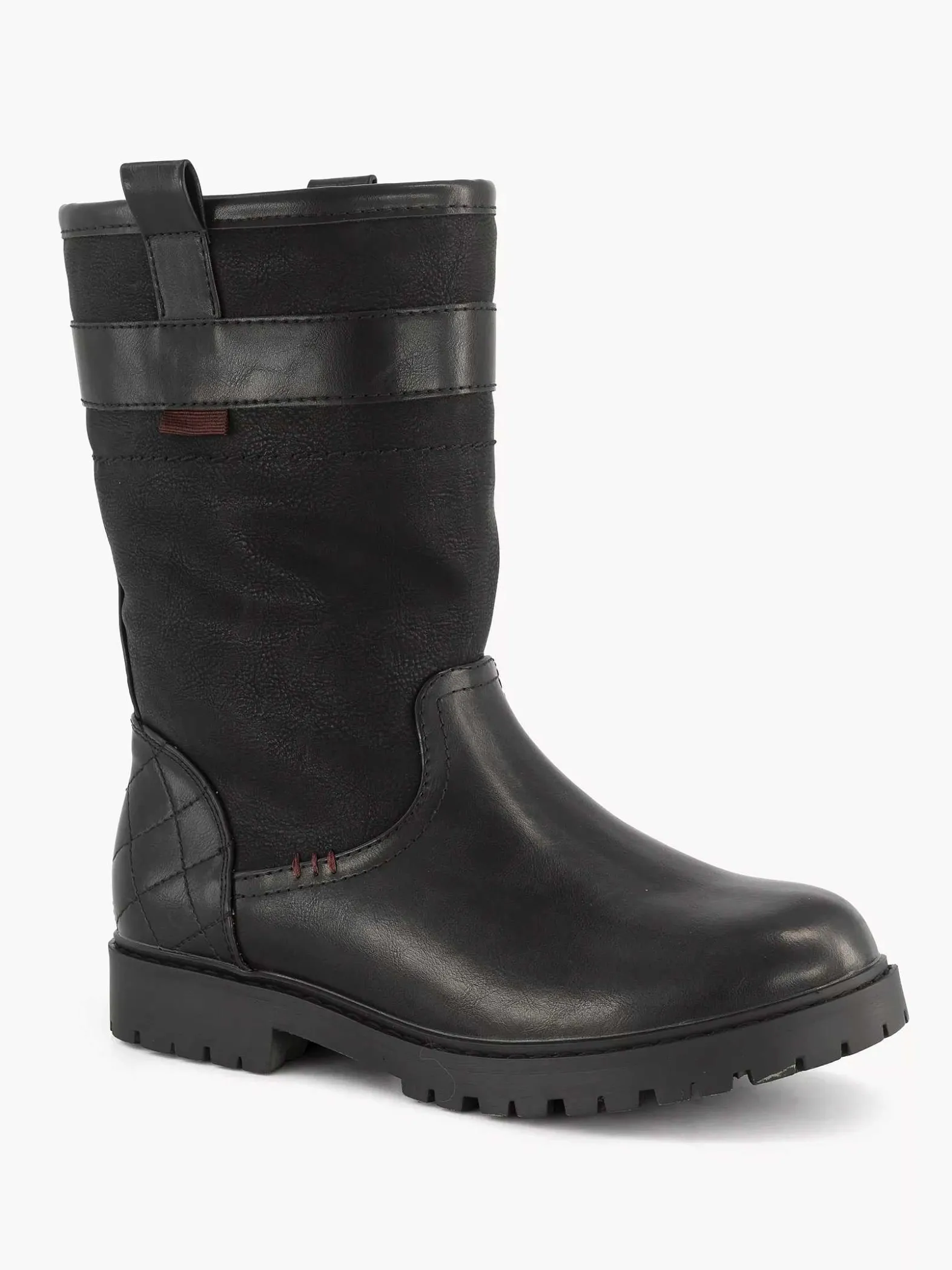 Landrover Zwarte Enkellaars Gevoerd-Dames Enkellaarzen & Boots