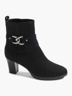 Graceland Zwarte Enkellaars Sierketting-Dames Enkellaarzen & Boots