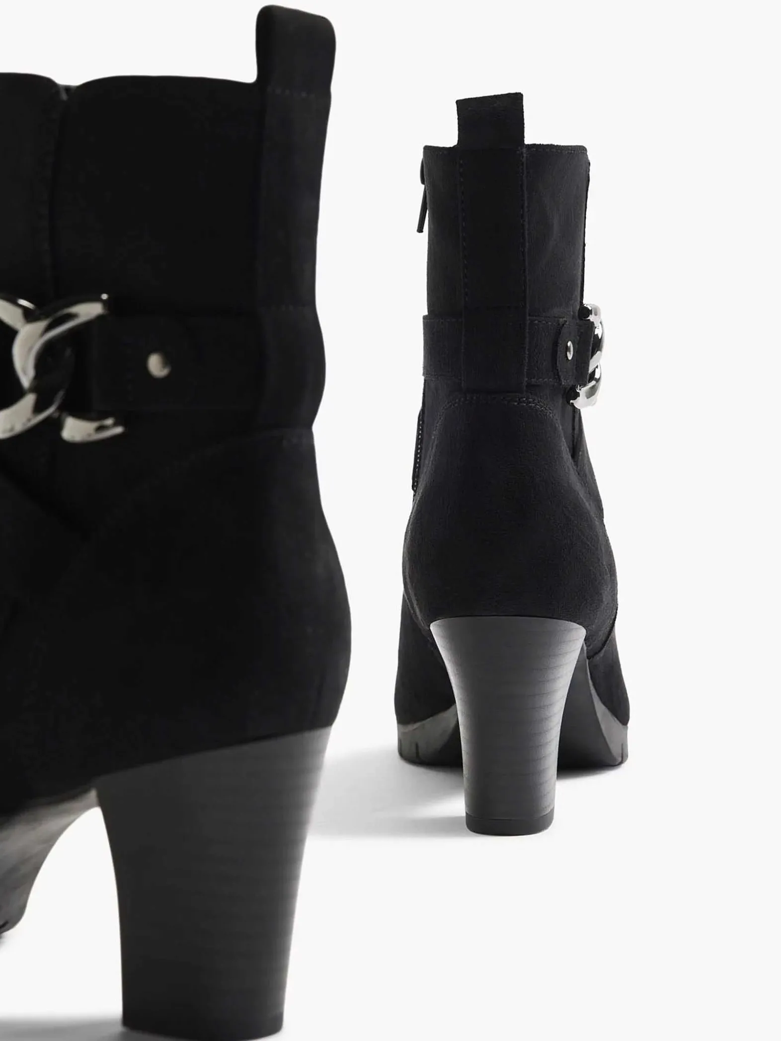 Graceland Zwarte Enkellaars Sierketting-Dames Enkellaarzen & Boots