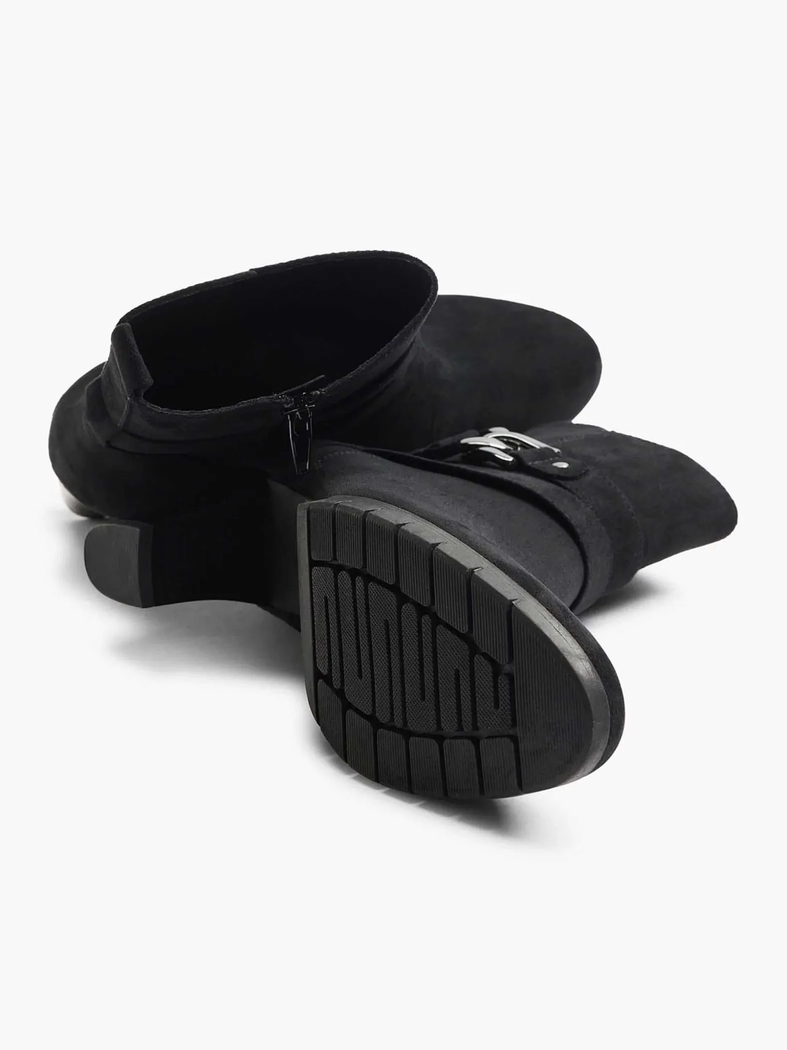 Graceland Zwarte Enkellaars Sierketting-Dames Enkellaarzen & Boots