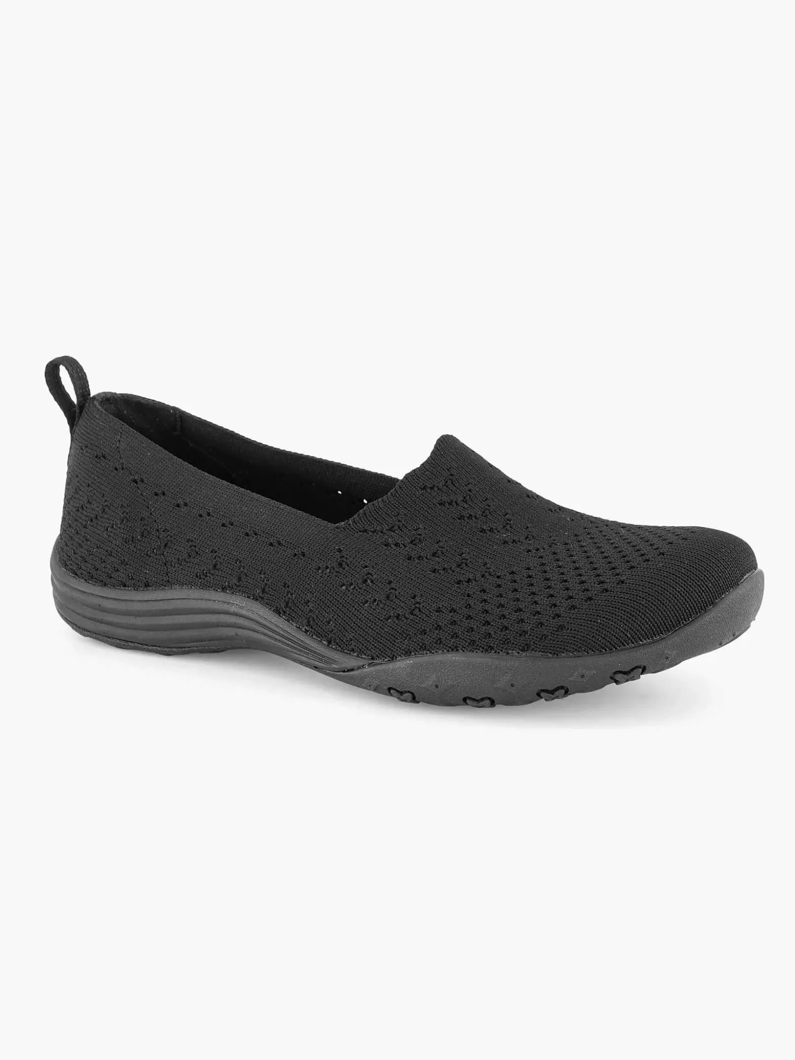 Skechers Zwarte Fiftster - Love Starz-Dames Instappers
