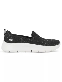 Skechers Zwarte Go Walk Flex - Flashing Stars-Dames Sneakers