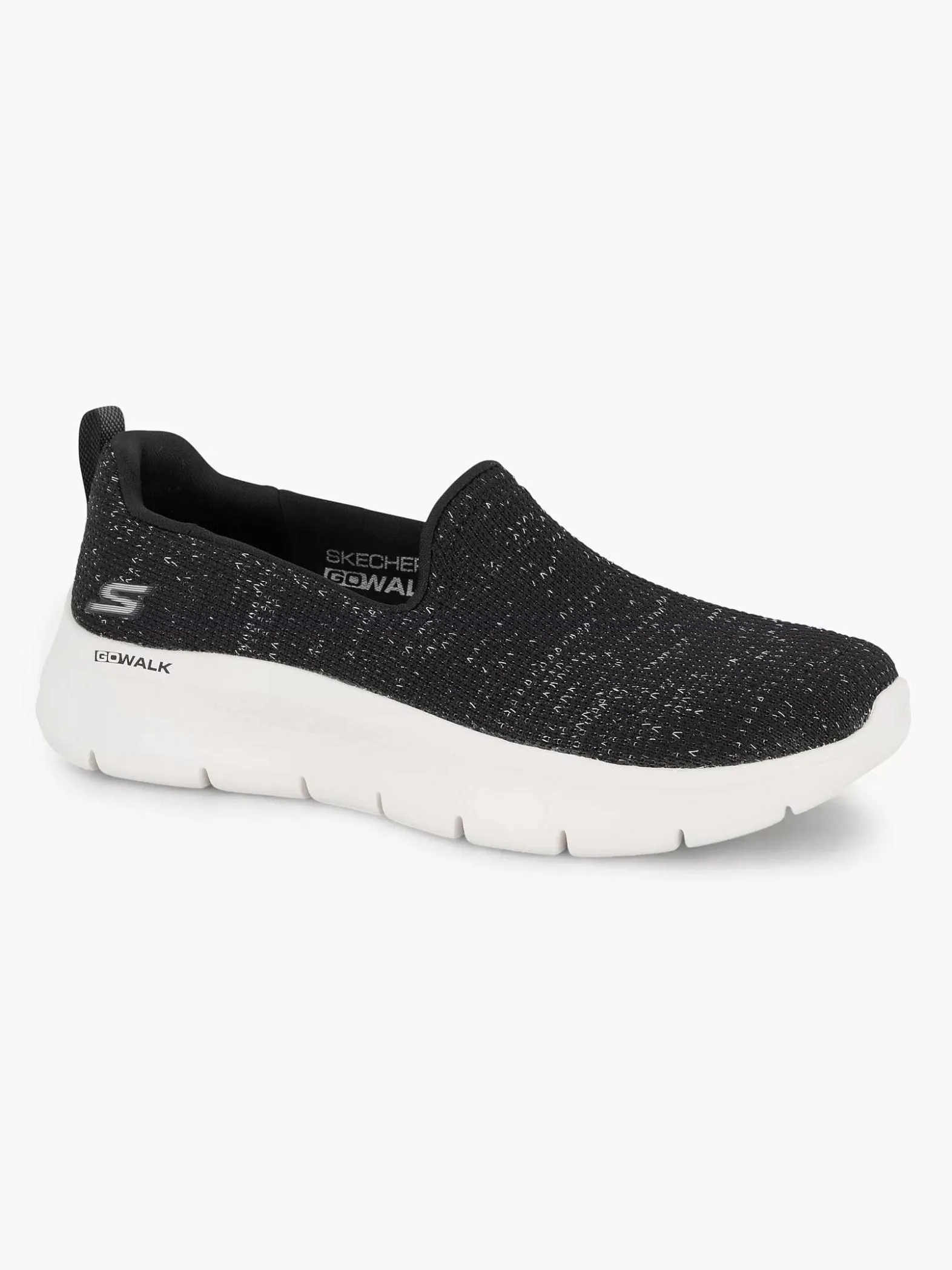 Skechers Zwarte Go Walk Flex - Flashing Stars-Dames Sneakers