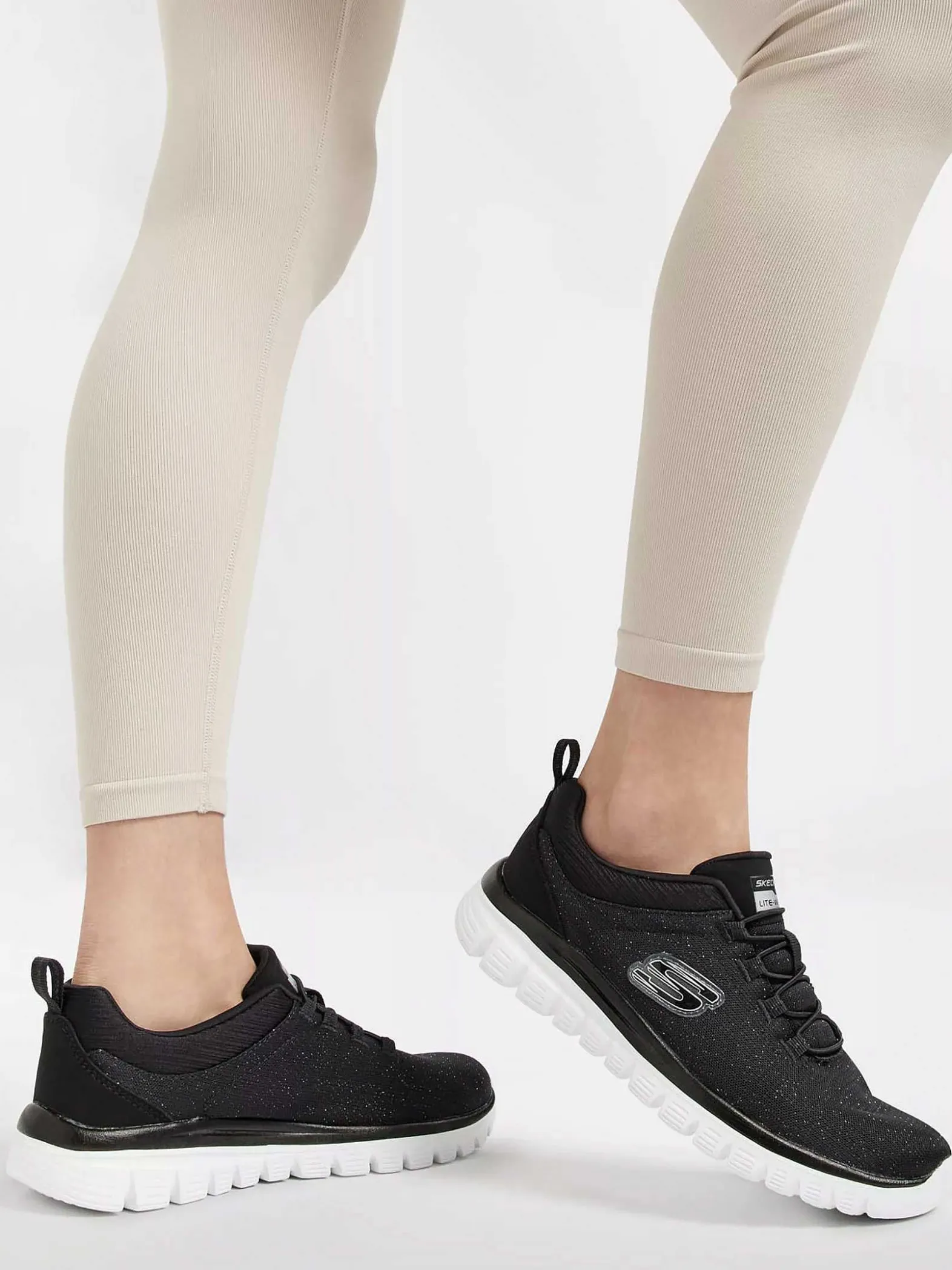 Skechers Zwarte Graceful 2.0 - Sea Sharp-Dames Sneakers