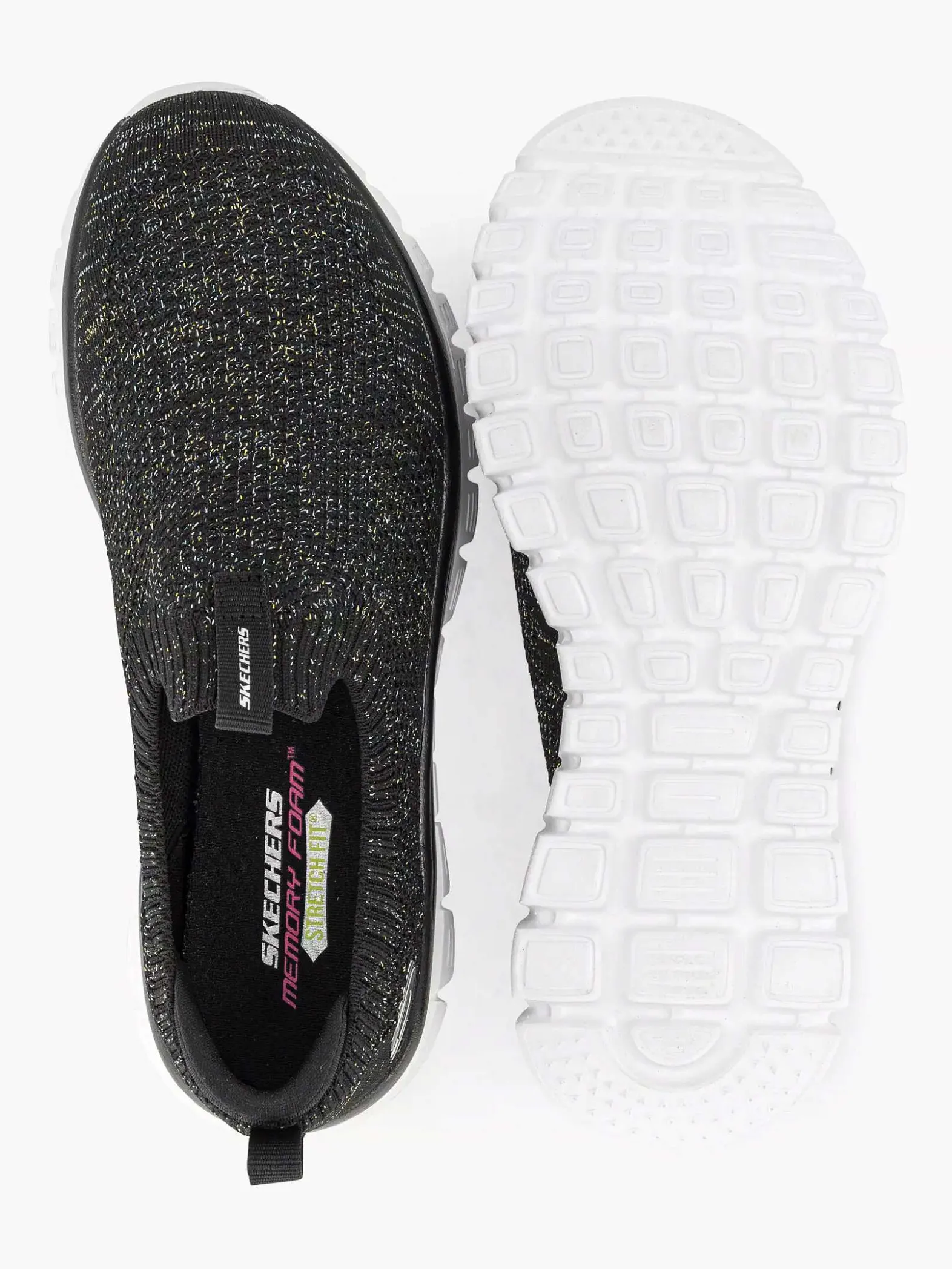 Skechers Zwarte Graceful 2.0 - Style Vip-Dames Instappers