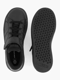 adidas Zwarte Grand Court 2.0 El K-Kinderen Jongensschoenen