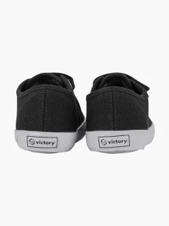 Vty Zwarte Gymschoen Klittenband-Kinderen Babyschoenen