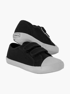 Vty Zwarte Gymschoen Klittenband-Kinderen Babyschoenen