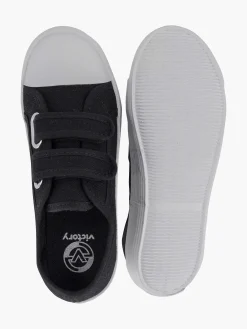 Vty Zwarte Gymschoen Klittenband-Kinderen Babyschoenen