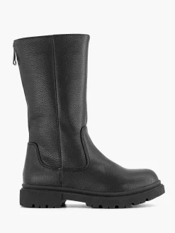 Oxmox Zwarte Hoge Laars Ritssluiting-Kinderen Babyschoenen
