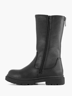 Oxmox Zwarte Hoge Laars Ritssluiting-Kinderen Babyschoenen