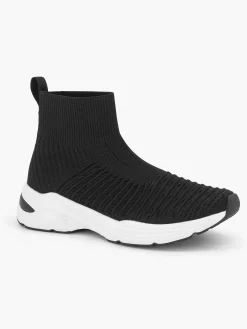 Oxmox Zwarte Hoge Sneaker-Dames Sneakers