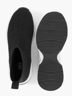 Oxmox Zwarte Hoge Sneaker-Dames Sneakers