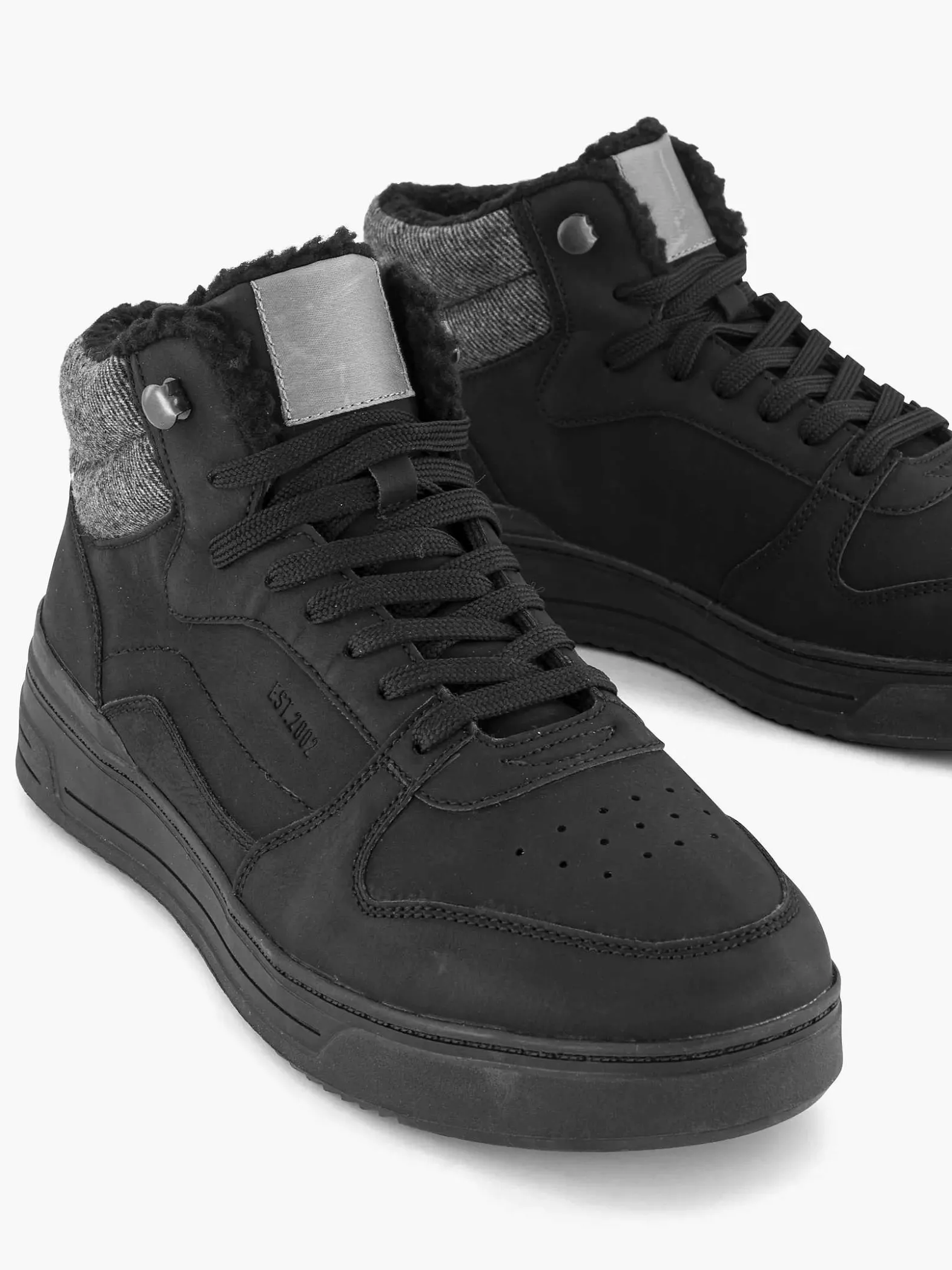 Memphis One Zwarte Hoge Sneaker-Heren Sneakers