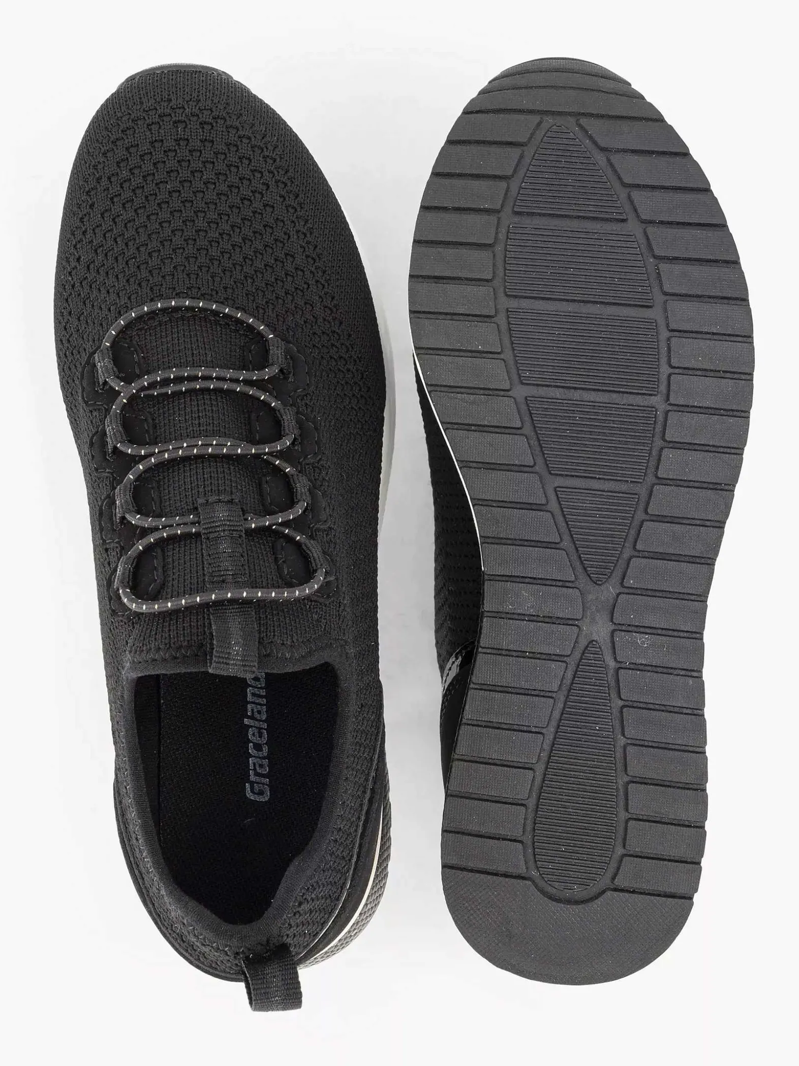 Graceland Zwarte Instapper-Dames Sneakers