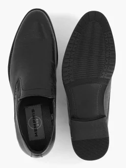 AM SHOE Zwarte Instapper-Heren Instappers