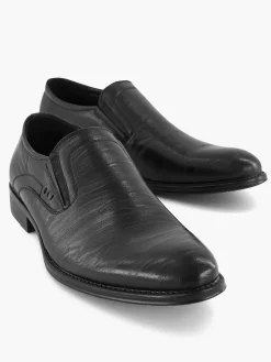 AM SHOE Zwarte Instapper-Heren Instappers