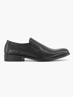 AM SHOE Zwarte Instapper-Heren Instappers