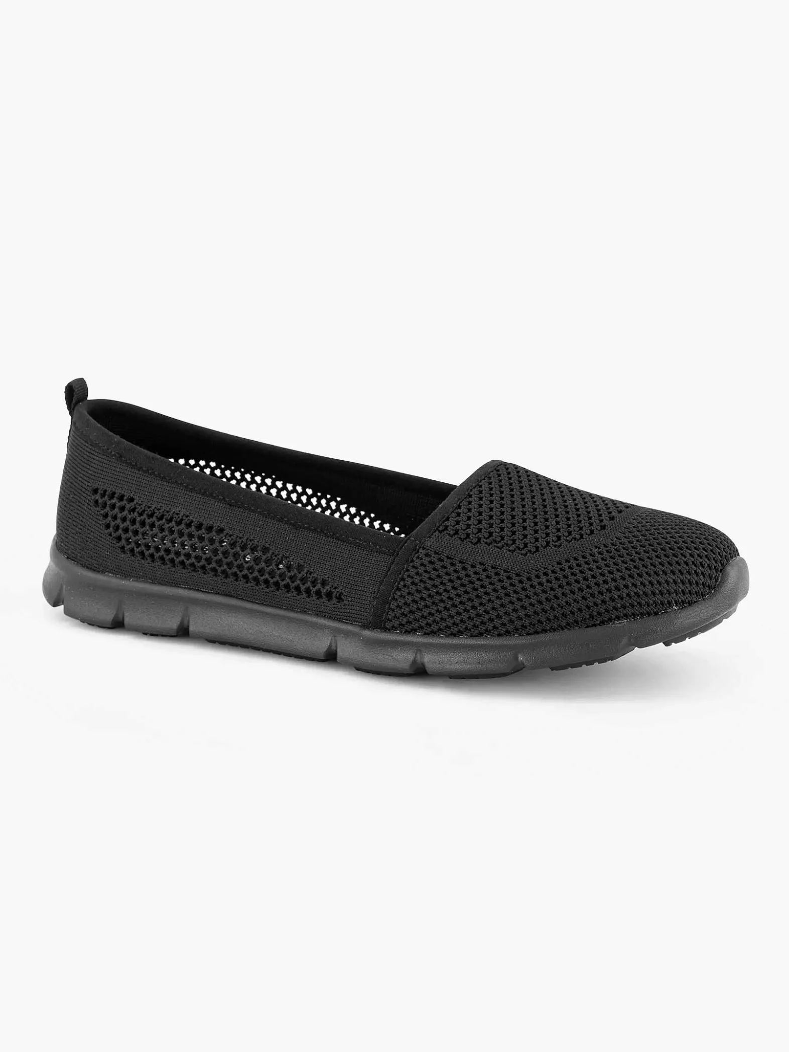 Easy Street Zwarte Instapper Memory Foam-Dames Comfort Schoenen