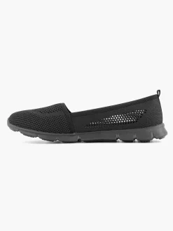 Easy Street Zwarte Instapper Memory Foam-Dames Comfort Schoenen